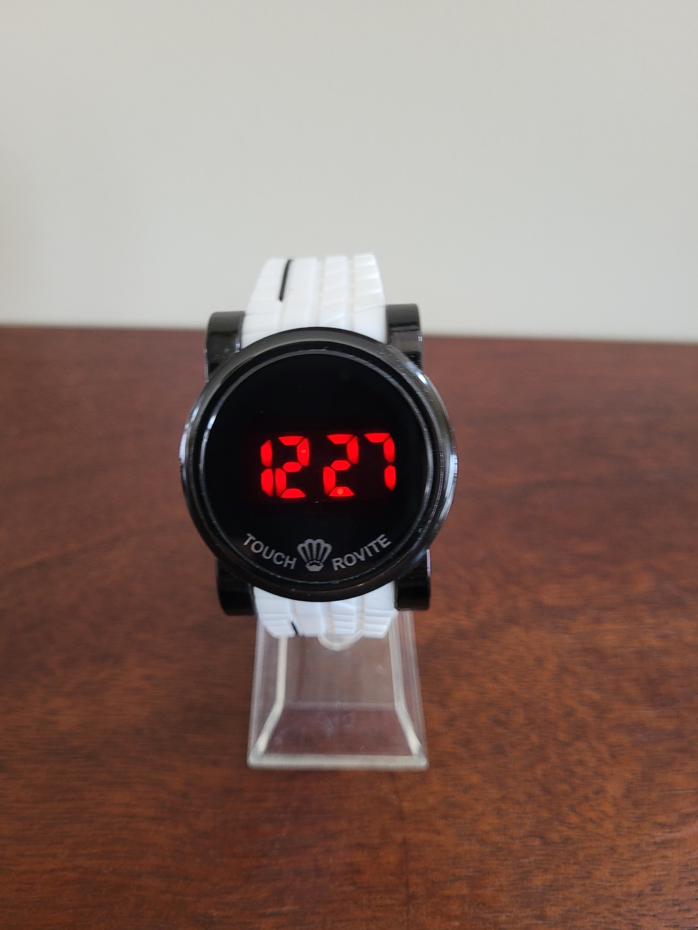 Brand New LED Touch Digital Men's Watch - White Ajustable Strap